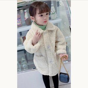 Toddler Girl Baby Girl White Faux Fur Teddy Jacket/Coat